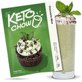 Keto Chow Chocolate Mint - Keto Meal Replacement Shake Powder - Nutritionally Complete - Low Carb - Delicious Easy Meal Substitute - Protein Rich You Choose The Fat - Single Meal Sample