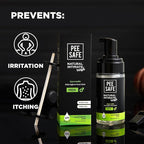 Pee Safe Men's Intimate Wash with Tea Tree Oil, pH Balanced Ball Wash for Men, Gentle Daily Male Hygiene Cleanser, Natural Intimate Wash for Men, Jabon Intimo Para Hombre