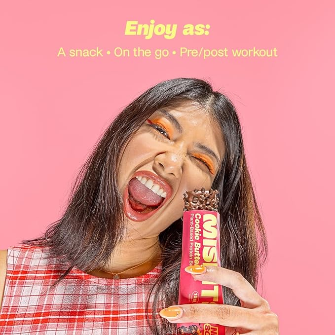Misfits Protein Bar Variety Pack | Nutrition Bars - 14-15g Protein, 1g Sugar, Plant-based, Low Carb, Non-GMO, Gluten Free Snacks | Sample Pack of 5 - Multiple Flavors