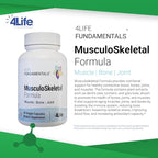 4Life Musculoskeletal Formula - Devil’s Claw, Turmeric, Gotu Kola and Alfalfa for Bone, Joint, Muscle and Tissue Health - 60 Veggie Capsules