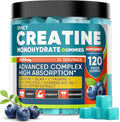 99.99% Creatine Monohydrate Gummies for Men Women 5g, 7-in-1 Pre-Workout Complex with BCAA, Taurine, B12/6 & Electrolytes, 6X Boost Energy, Muscle Strength & Recovery, Brain Focus, Vegan, Sugar Free