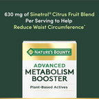 Nature's Bounty Advanced Metabolism Booster, Helps Support Healthy Metabolism & Fat Loss, 60 Capsules