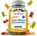 TrueSeaMoss Irish Sea Moss Gummies with Burdock Root & Bladderwrack – Formula for Adults & Kids – 60 Gummies (Packaging May Vary)