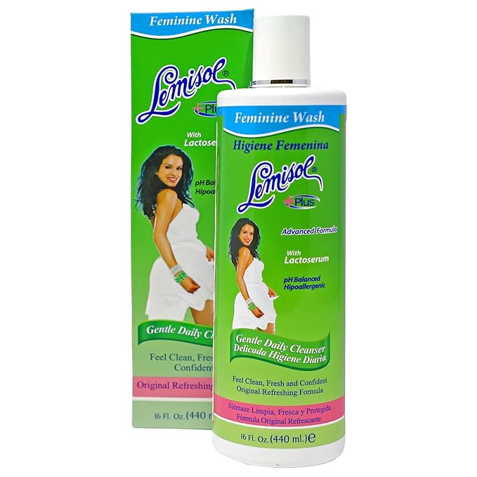 Lemisol Feminine Wash, Daily Cleanser, Hypoallergenic, 16 FL Oz, Bottle