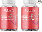 Hyland's Grace Period Complete PMS Rescue – 60 Vegan Gummies - with Chasteberry & Dong Quai for Menstrual Support & B6 + B12 for Red Blood Cell Formation (Pack of 2)