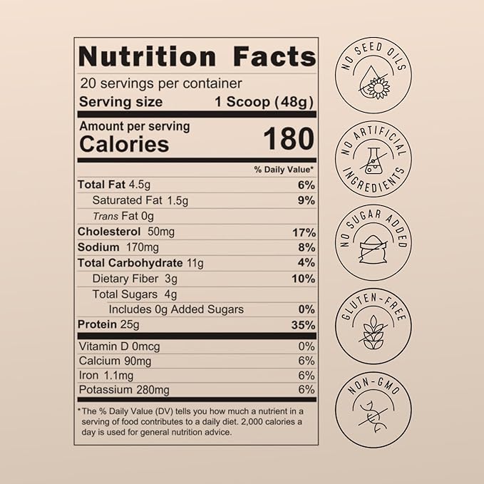 FlavCity Chocolate All in One Protein Shake Powder - On the Go Meal Alternative + Collagen Peptides, Reishi & Cordyceps - Focus, Skin, Hair & Joint Support - 100% Grass Fed Whey, 20 Servings