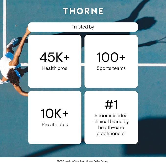 THORNE - Joint Support Nutrients - Formulated with Glucosamine, MSM, Curcumin, Bromelain, Boswellia & Potassium for Joint Support* - Third-Party Certified - Gluten, Dairy & Soy-Free - 240 Capsules