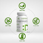 Magnesium Glycinate 400mg, 300 Capsules | 100% Chelated for Easy Absorption | Essential Mineral Supplement for Muscle, Sleep, & Heart Health*