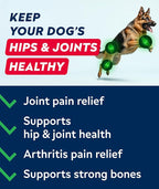 Glucosamine Treats for Dogs - Joint Supplement w/Omega-3 Fish Oil - Chondroitin, MSM - Advanced Mobility Chews - Joint Pain Relief - Hip & Joint Care - Bacon Flavor - 240 Ct - Made in USA