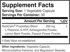 Natural Stress Relief Supplement - Non-GMO, Vegan, Gluten-Free