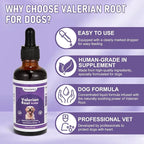 Valerian Root for Dogs, Valerian Root for Anxiety and Stress Relief in Dogs, Herbal Supplement to Help Support Calmness, Dog Sedative Calming Drops for Dogs, 2 fl oz