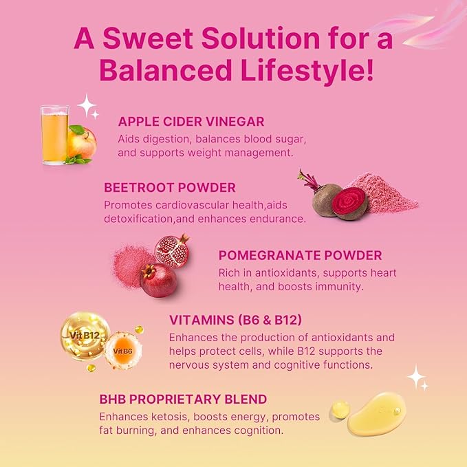 Keto Acv Gummies for Advanced Weight Loss: Apple Cider Vinegar Gummies with Vitamins to Support Digestion, Metabolism, & Immune Health - Sugar Free 80 ct