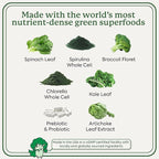 WonderGreens Kids Super Veggie Gummies – Sugar-Free, Allergen-Free Multivitamin for Picky Eaters with Probiotics – Tummy & Immune Support – Green Apple Flavor (30 Count)