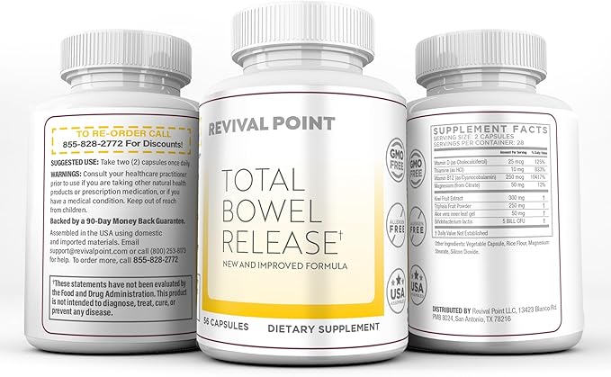 Total Bowel Release - Bloating Relief for Women & Men - 3 Bottles
