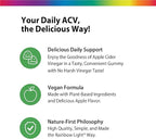 Rainbow Light Apple Cider Vinegar Gummies | 50 Count | Delicious Apple Flavor | with No Vinegar Aftertaste | USDA Organic | Vegan, Non-GMO, Gluten Free