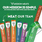 Mission Meats Kids Beef Sticks, 100% Grass Fed, Healthy Snacks for Kids, Zero Sugar, 9g Protein per Serving, Gluten & Nut Free, Individually Wrapped, Mini 0.5oz (72ct Bag)