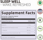 4 in 1 Sleep Aid for Adults, Melatonin 6mg with Rhodiola Rosea, GABA 250 mg, L Theanine 250mg, Relaxation and Sleep Supplement, 60 Capsules