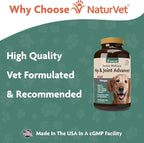 NaturVet – Senior Wellness Hip & Joint Advanced Plus Omegas | Help Support Your Pet’s Healthy Hip & Joint Function | Supports Joints, Cartilage & Connective Tissues | 90 Time Release Tablets