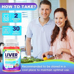 Liver Detox Cleanse & Repair Gummies - 2000mg Milk Thistle Liver Gummies, 23-in-1 Herbal with Dandelion Root, Glutathione & Turmeric- for Liver Health, Digestion & Antioxidant - Sugar Free, 60 Counts
