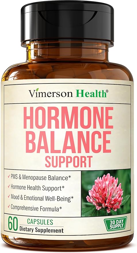 Hormone Harmony for Women with Black Cohosh, Dong Quai & Red Clover – Natural Hormone Balance for Women of All Ages – Supports PMS, Menopause & Mood – Women’s Hormone Balance Supplement – 60 Capsules