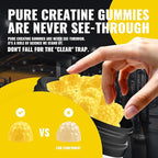 Creatine Monohydrate Gummies – Pre-Workout Energy & Muscle Growth Support for Men & Women | Mango Electrolyte Gummies (135 Count)