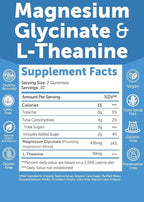 Lunakai USA Made Magnesium Glycinate Gummies 426mg with L-Theanine – Calm, Sleep, Stress Relief for Adults & Kids, Non-GMO, Vegan - 3 Pack