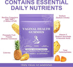 Vaginal Probiotics for Women, PH Balance Gummies, Probiotics for Women Vaginigal Health, Support Healthy Odor, Yeast Balance & Flora, Vaginal Health Supplement - 60 Pineapple Gummies