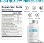 Cortisol Supplements for Women and Men, 60 Count Cortisol Reducer with Ashwagandha, Support Hormone Balance, Stress & Sleep