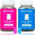 BEARVANA Top & Peach Support Combo Pack Multivitamin Gummies for Women | Includes Herbal Extracts & Essential Vitamins | Berry Flavor | 2-Pack (120 Gummies)
