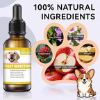 Natural Yeast Infection Treatment for Dogs, Helps to Support Itch Relief, Dog Ear Infection Treatment & Dog Yeast Infection Treatment for Dogs Help Supports Allergy, 60ml 1 Pack