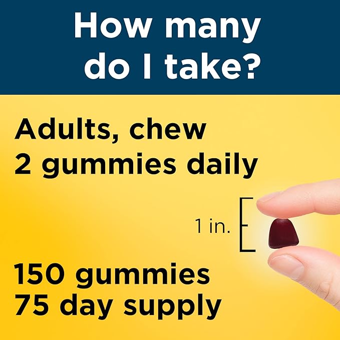 Nature Made Multi for Him, Mens Multivitamins Gummies, Energy Metabolism Support, Multivitamin for Men, 150 Gummy Vitamins and Minerals, 75 Day Supply