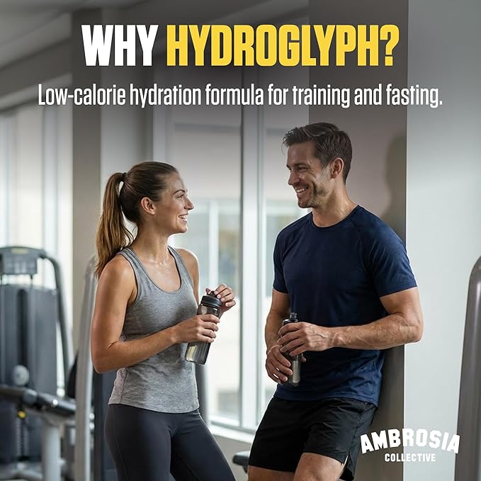 Ambrosia Hydroglyph Fasting Electrolytes Powder | Hydration Drink Mix with Amino Acids | Sugar Free Electrolyte Powder for Fasting & Intra Workout | 30 Servings, Fruit Punch
