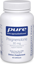Pure Encapsulations Pregnenolone - 30 mg - Hormone Support - Memory Support & Brain Supplement - Gluten Free & Vegan - 60 Capsules