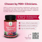 Natures Craft Complete Herbal Menopause Supplement for Women - Female Hormone Balance Capsules for Night Sweats Hot Flashes & Mood Swings with Dong Quai, Chaste Berry & Black Cohosh Root - 120 Count