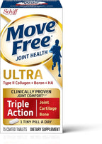 Move Free Type II Collagen, Boron & HA Ultra Triple Action Tablets, Move Free (75 Count in A Bottle) 1 ea (Pack of 3)
