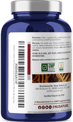 NusaPure Red Korean Panax Ginseng Capsules, 450 mg, 180 Veg Capsules (Non-GMO, USDA, Vegan)