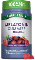 Nature's Truth Melatonin 10mg Gummies | 70 Count | Berry Flavor | Vegan, Non-GMO, and Gluten Free Supplement