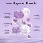 OxyEnergy Collagen Peptides Capsules for Women, 1100mg Hydrolyzed Collagen Tripeptides(Type III) Supplements with Biotin and Vitamin C, 180 Collagen Pills to Promotes Hair, Nail, Skin, 2 Months Supply
