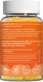 2 Pack Omega-3 Gummies Vegan 1200mg, EPA and DHA Omega-3 Fatty Acids with Folate, Vitamin A, Vitamins C & E, High Potency Omega 3 Supplements for Immune Support, 120 Count
