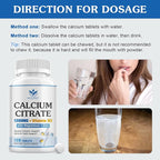 Calcium Citrate 1200mg Supplement with Vitamin D3 for Women and Men - Calcium Magnesium Zinc D3 Supplement for Bone, Teeth, Immune Support, Vegan-Friendly - 120 Tablets