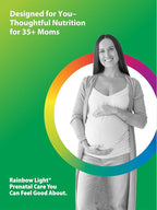 Rainbow Light 35+ Mom & Baby + Multivitamin | 60 Caplets | Prenatal and Postnatal Nutrition | Real Food Nutrients, Digestive Enzymes & Probiotics | Essential Vitamins and Minerals for Women