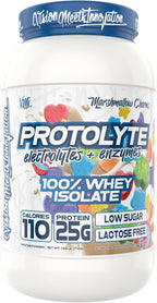 VMI Sports | ProtoLyte Whey Isolate Protein Powder | Low Calorie Whey for Weight Loss and Muscle Gain | Digestive Enzymes | Non-GMO (1.6 lb, Marshmallow Charms)