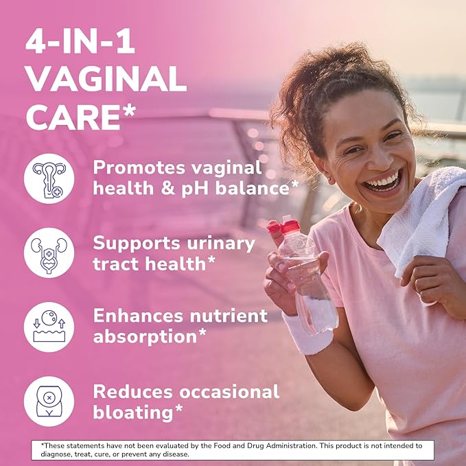 Probiotics for Women 30 Strains, 100 Billion CFU Vaginal Probiotics with Digestive Enzymes, Prebiotics & Cranberry for Urinary Tract Health, pH Balance, 30 Veggie Capsules