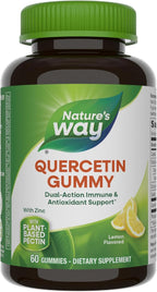 Nature’s Way Quercetin Gummies with Zinc, Immune Defense*, Powerful Antioxidant*, Lemon Flavored, 60 Gummies