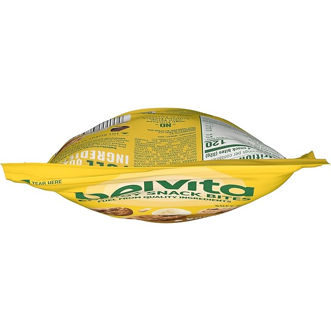 belVita Energy Snack Bites, Banana, Dark Chocolate and Sunflower Seed, 5 oz