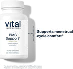 Vital Nutrients PMS Support - Vitex Berry & Passionflower Extract for Premenstrual Support & Hormone Balance* - Vitamin B6 PMS Supplements - Gluten, Dairy, Soy Free - Non-GMO - 60 Capsules