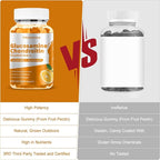 Glucosamine Chondroitin Gummies with MSM & Elderberry Extra Strength - Joint Support, Antioxidant Immune Support Supplement for Adults, Men & Women Minerals, coenzyme Q10, DHA - 60 Orange Gummies