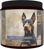 Multivitamins, Balanced Nutrition for Your Doberman Pinscher, 90 Count, Made in The USA with Real Bacon