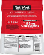 Nutri-Vet Hip & Joint Biscuits, Dog Joint Supplement, Dog Treat, Small Sized Biscuit with 166mg Glucosamine, Puppy Supplements, Tasty Glucosamine Treat, Puppy Essentials, 16 oz (Pack of 2)