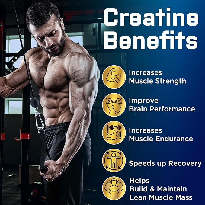 Creatine Monohydrate Gummies for Men & Women Pre Workout Gummies with Taurine, Vitamin B6 & B12 Creatine Monohydrate Chewable for Increase Strength, Energy, Endurance, Muscle, Organic (2 Packs)